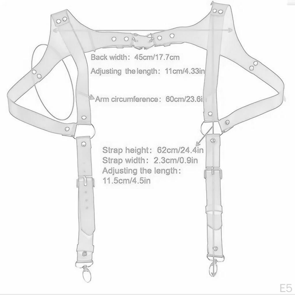 Adjustable Body Harness Belt for Men At Festivals