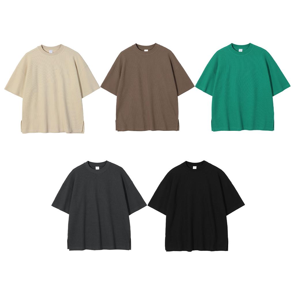 T-shirt délavé 100 % coton 260 g/m², motif personnalisé, pour homme