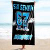 1PC Custom Name "Six Seven Friends Adventure" Beach Towel Highly Absorbent And Sand-Resistant Towel for Swimming, Pool, Yoga, And Travel Lightweight
