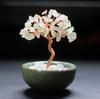 Handcrafted Yellow Citrine Money Tree Teacup Crystal Home Decor