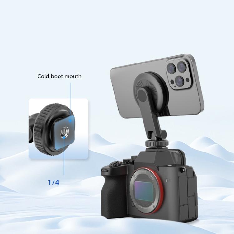 Magnetic Tripods Adapter Cold Shoe Mount Camera Phone Holder Universal Magnetic Holder Travel Photography Gear for Camer