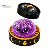 Spooky Halloween Decor Decompression Toy, with Glitter Squishy Dumpling Pumpkin/Eyeball/Ghost Shape, Funny Expression Toys Stress Relief Sensory