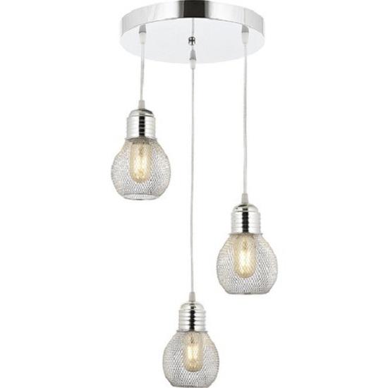 

Люстра Pia 3Lü Chrome Socket Pendant Lamp