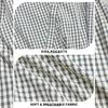 Women's Plaid Short Zip-Up Jacket with Long Sleeves and Stand Collar