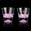 Mount Fuji Glass Sakura Kiriko Rock Pair High Quality Handmade Artisans Paulownia Box 270cc 2 Pieces