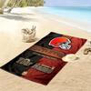 Name Custom Cleveland Browns Print Beach Towel, Large Soft Quick Dry Towel for Beach Camping Swimming