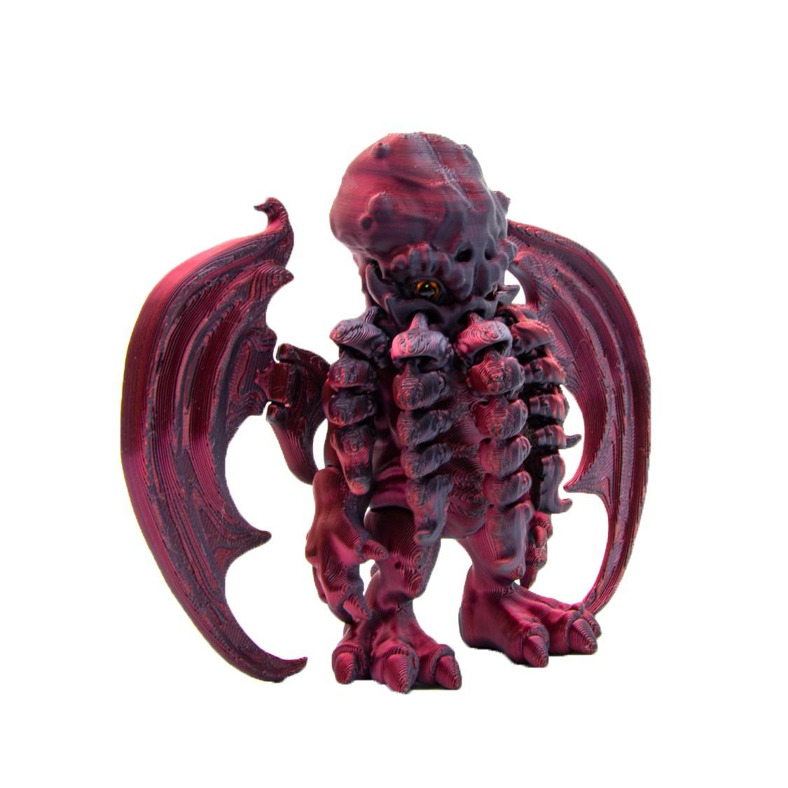 

3D-печатная шарнирная игрушка-кальмар, креативная декоративная модель для взрослых и детей One Size винный