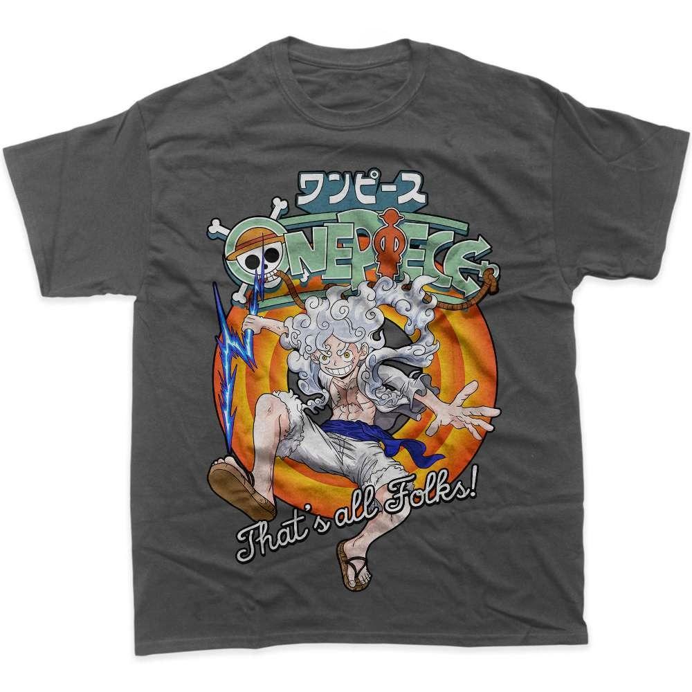 One Piece Anime Luffy Gear5 Print T Shirt Unisex Unisex Cotton Short Sleeve Summer Y2k Graphic Tee Casual Streetwear Oversized Tops