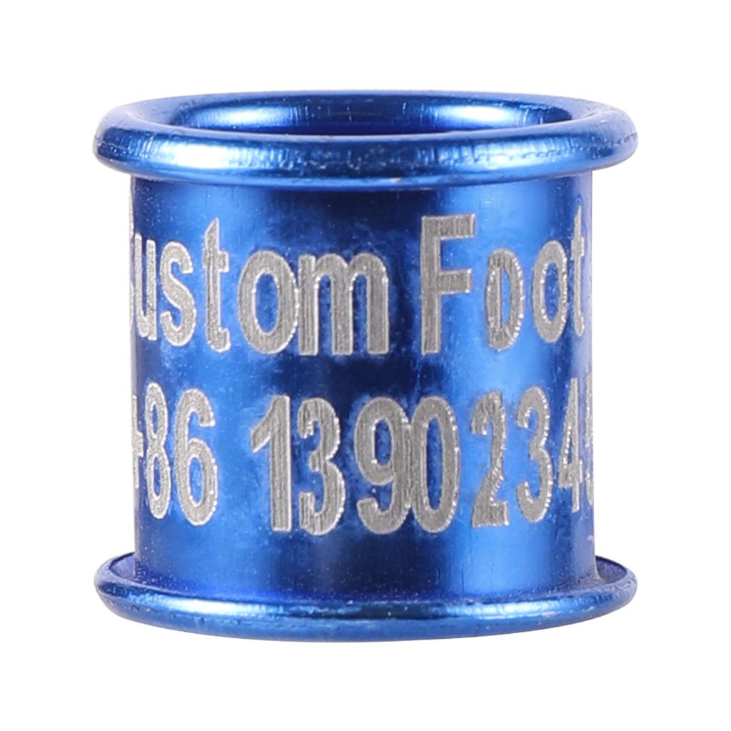 DIY High Quality Custom Aluminum Bird Foot Ring ID 8mm Pigeon Parrot Foot Ring Racing Pigeon Training Identification Ring 20Pcs