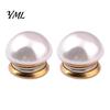 No Sew Cardigan Button 2Pcs Faux Pearl Magnetic Clothes Button, Fake Cat Eye Stone Brooch Set Safety for Shirts Scarf Shawl, Decorative Clothing