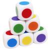 2 Stück Würfel, 16 mm, bunt, Lehrwürfel, 6-seitig, glatte Kante, lichtecht, für Brettspiele, breite Anwendung, Lernwürfel