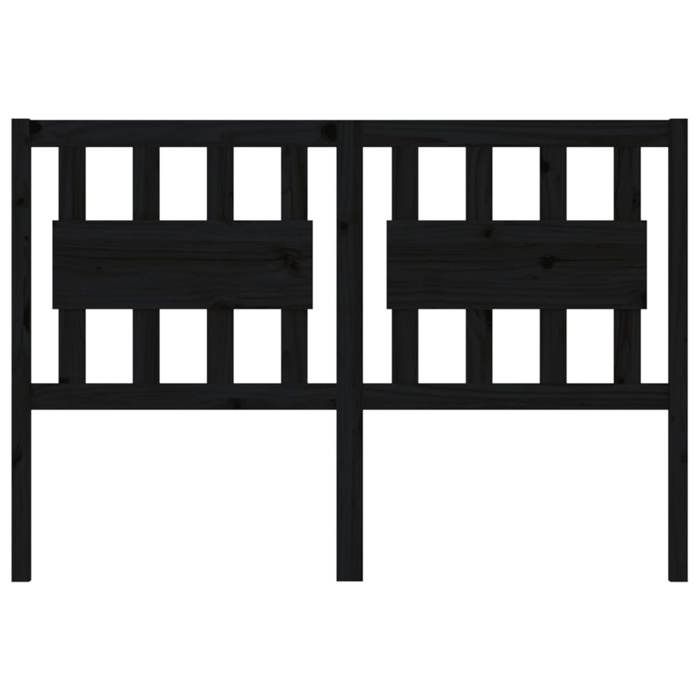 VidaXL Tête de lit Noir 145,5x4x100 cm Bois massif de pin 818574