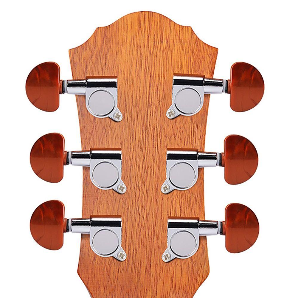 6PCS Zinc Alloy Guitar Tuning Pegs 3L3R Lock String Tuning Pegs Guitar Tuning Machine Head