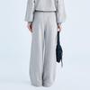 Ledin 2025 Spring Contrast Knit Wide-Leg Pants