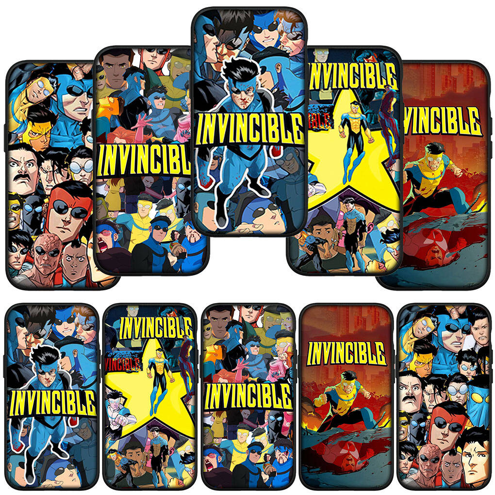 Phone Case for iPhone 17 16 15 Xiaomi Poco F8 F7 X7 X6 M8 C85 C75 C71 Redmi Note 14 13 11 12 Pro Max A4 A3 14C 13C 15C Wallpaper I-Invincibles Collage
