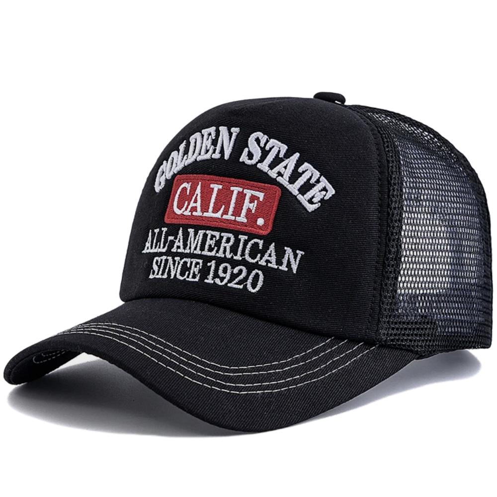 Unisex Fashion Trucker Hats Golden State California Embroidered Mesh Baseball Cap For Men Women Outdoor Hats Caps
