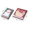 Self-Adhesive Santa Notepad Paper Christmas Memo Pads Message Notes Sticky Notes Writing Paper
