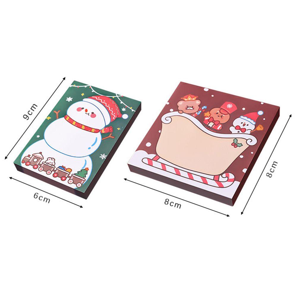Self-Adhesive Santa Notepad Paper Christmas Memo Pads Message Notes Sticky Notes Writing Paper