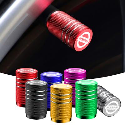 Automobile Tire Inflation Nozzle Cover Bolt-in Aluminum Theftproof Valve Caps For Nissan Nismo Tiida Teana Skyline Juke X-trail