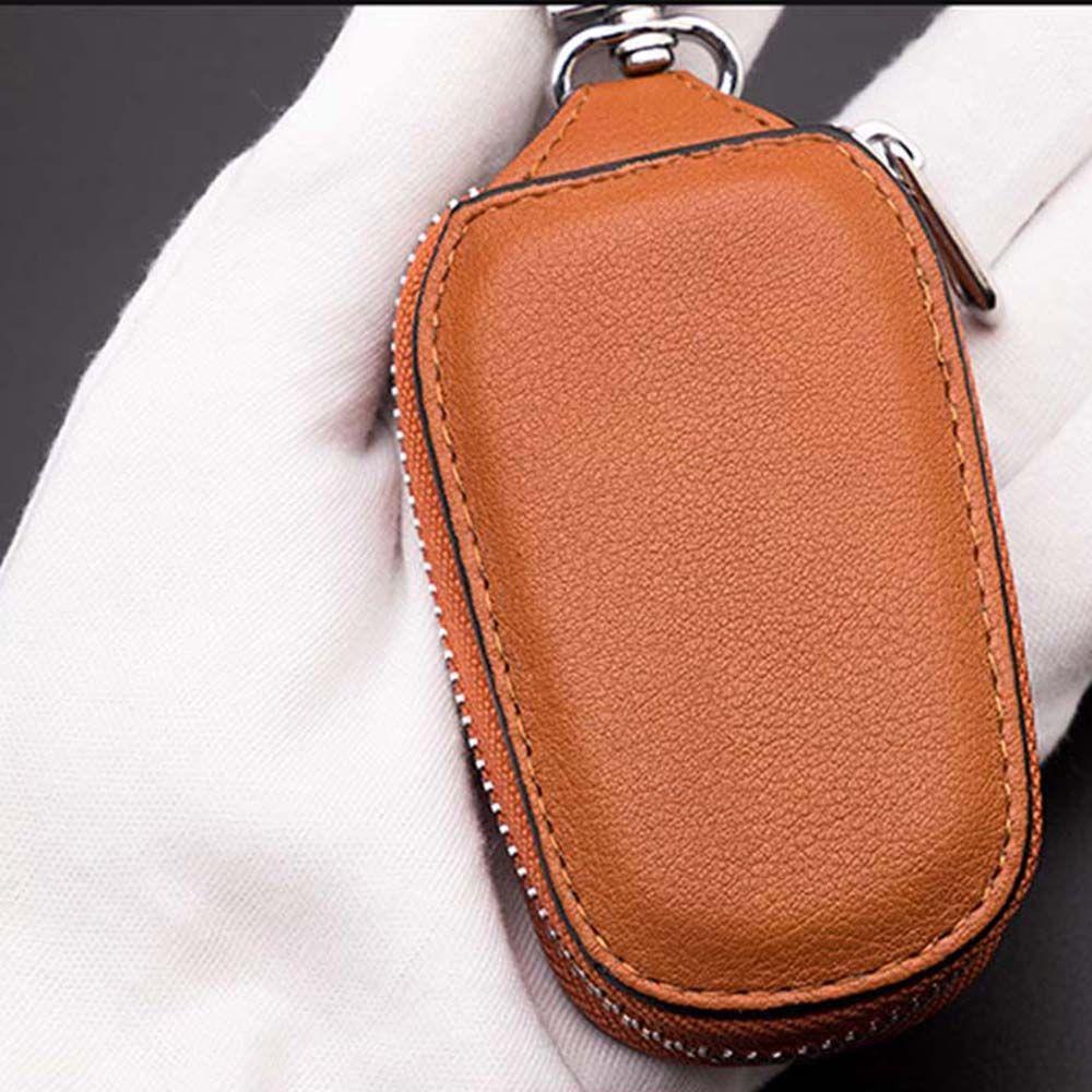 Covers PU Leather With Keyring Keys Organizer Zipper Key Case Bag Car Key Wallets Car Key Case