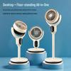 Dual-Use Oscillating Air Circulator Fan - High Power, Low Noise, Vertical Floor & Desk Standing for Bedroom and Dorm.