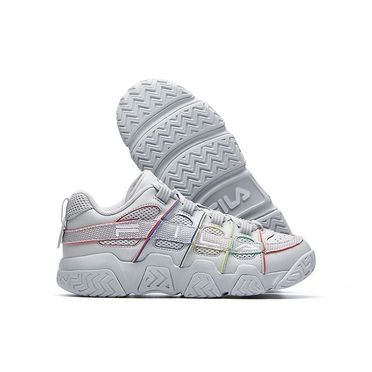 FILA Heritage Fht Series Versatile Comfortable Low-Top Retro Basketball Shoes Women sneaker Day-Rock-Gray T12W031205FLG