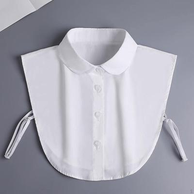 White False Collar Trendy Stylish Blouse Top for Outfits Sweater Formal Uniforms