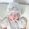 Lace Flower Baby Sun Hat - Embroidered Mesh Breathable Beanie for Newborn Girls, Summer Photography Prop & Outdoor Cap