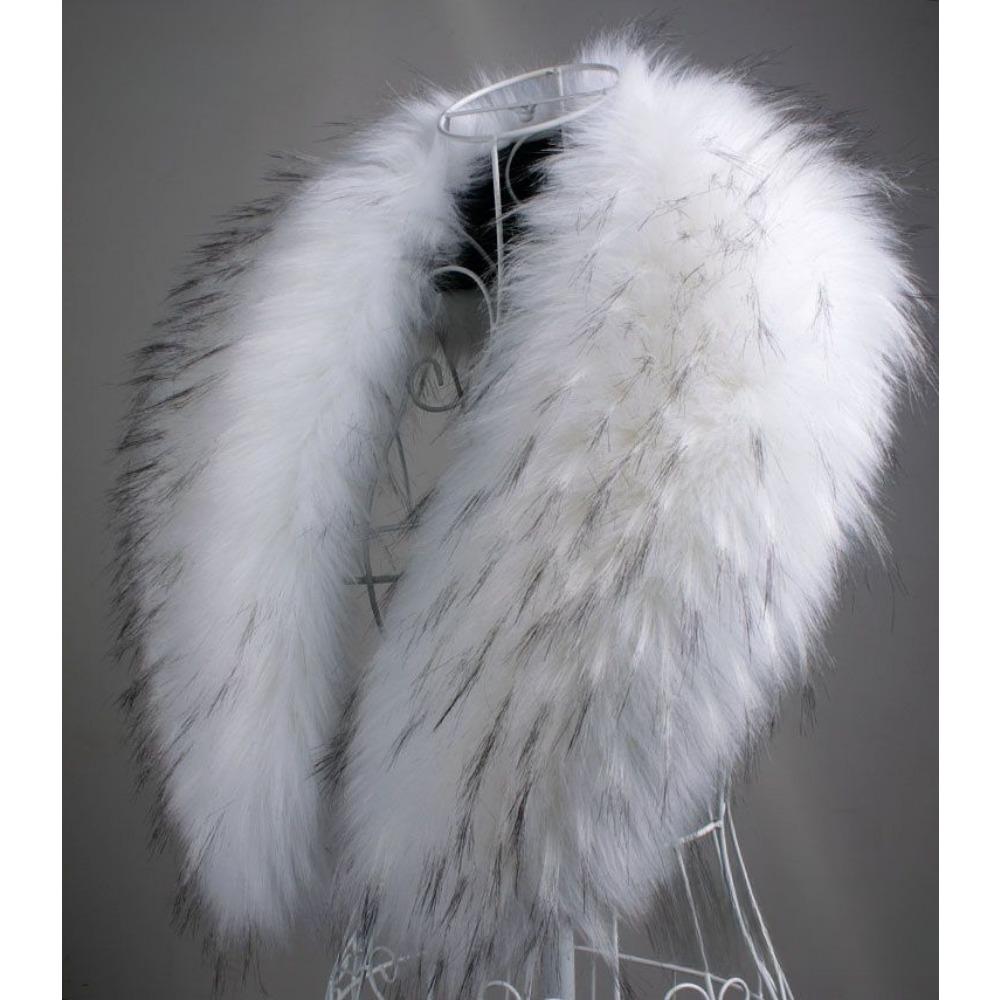 

Модный мех Имитация енота лисы Милый шарф Осень и зима Меховой воротник Шаль Женский шарф