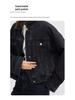 High-Quality Smoke Grey Retro Loose Denim Jacket for Women - 2025 Autumn Collection