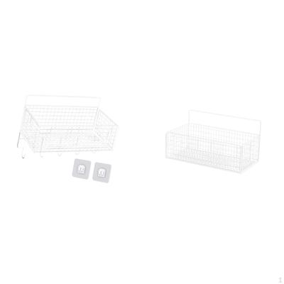 Wall Hanging Floating Shelves Metal Wire Storage Organizer Basket for Kitchen Bathroom Countertop