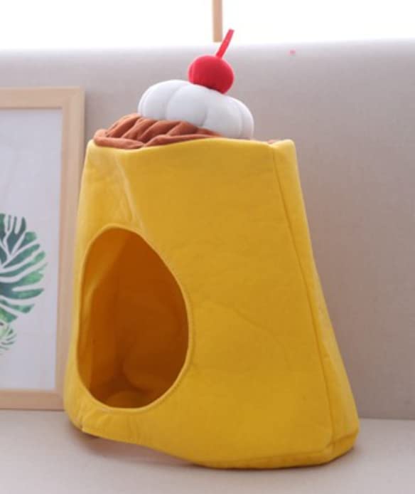 [DOKiDOKi] Pudding Sweets Hat Headgear Cosplay Transformation Headgear Halloween Costume for Party, Drinking Party, Year-End Party, Halloween Event