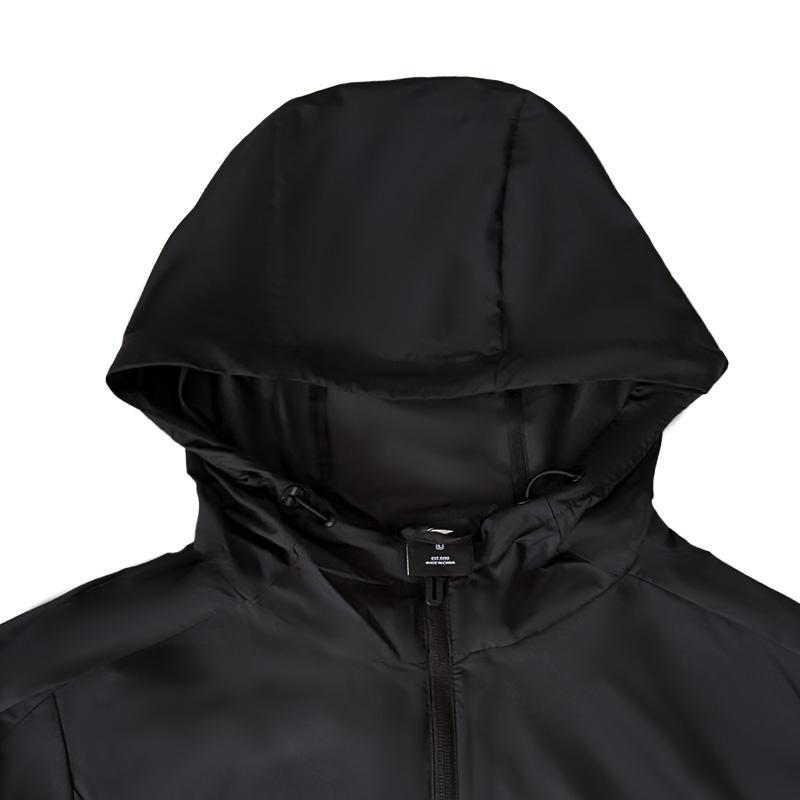 Li-Ning Casual Versatile Logo Print Hooded Zipper Windbreaker Unisex Outerwear AFDVG39-1