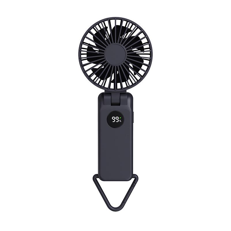 New 1800mAh Hand-Held Mini Portable Fan LED Display Design 3-Gear for Indoor and Outdoor Portable Summer Cooling Appliances