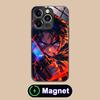AOT Eren Yeager Glass MagSafe Mobile Phone Case for iPhone 17 16 15 14 13 12 11 Air Pro Max Plus Mini Colorful Cover