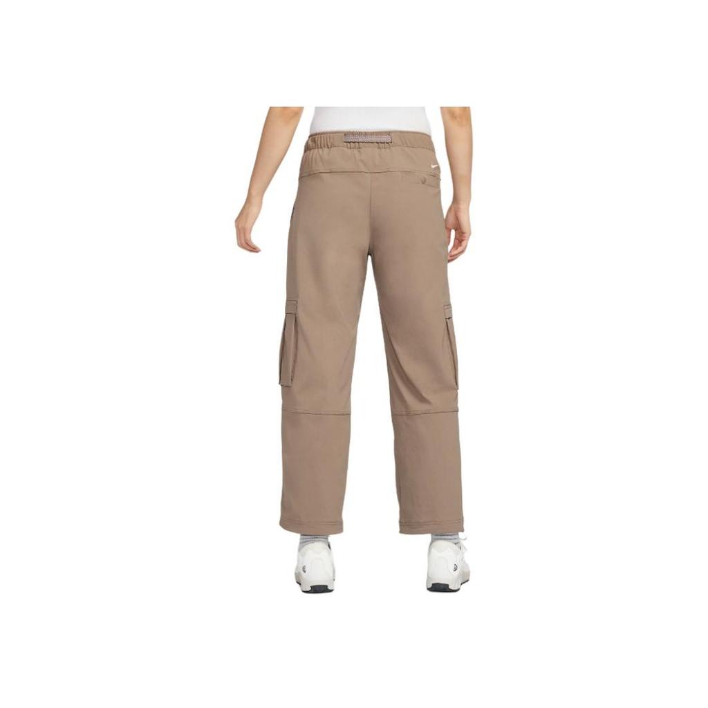 Nike FW24 Smith Summit Fashion Versatile Comfortable Simple Multi-Pocket Loose Work Pants Women bottoms Mink-Brown FN1948-233