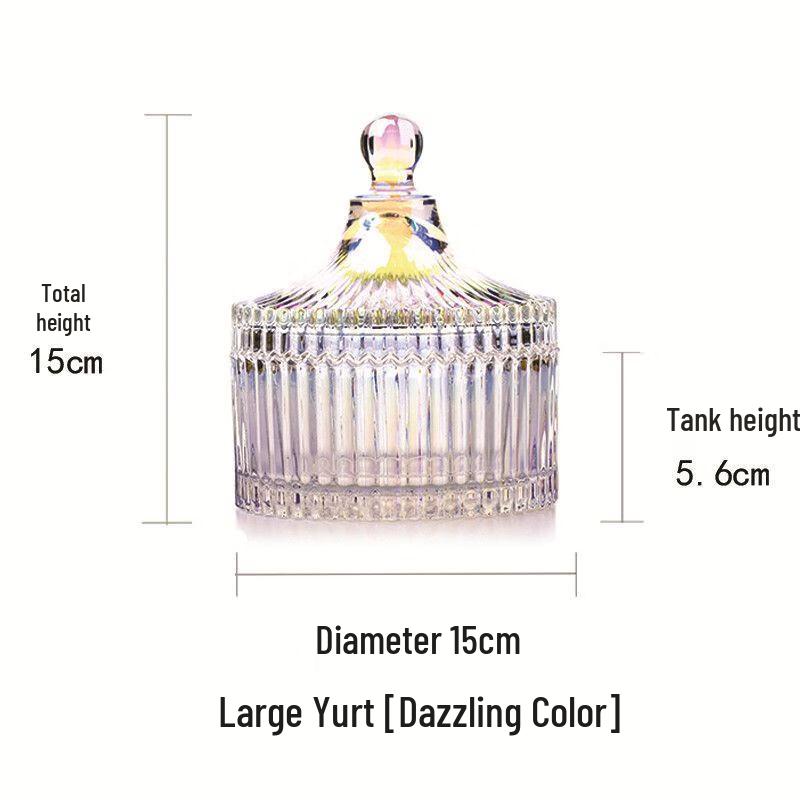 Electroplated Glass Candy & Storage Jars