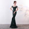 Dress Long Fishtail Sequins Evening Gift Slim Banquet Dress Evening Dresses