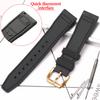 Rubber Silicone Watch Strap for IWC Pilot's Band Quick Release Bracelet Fluororubber Watchband