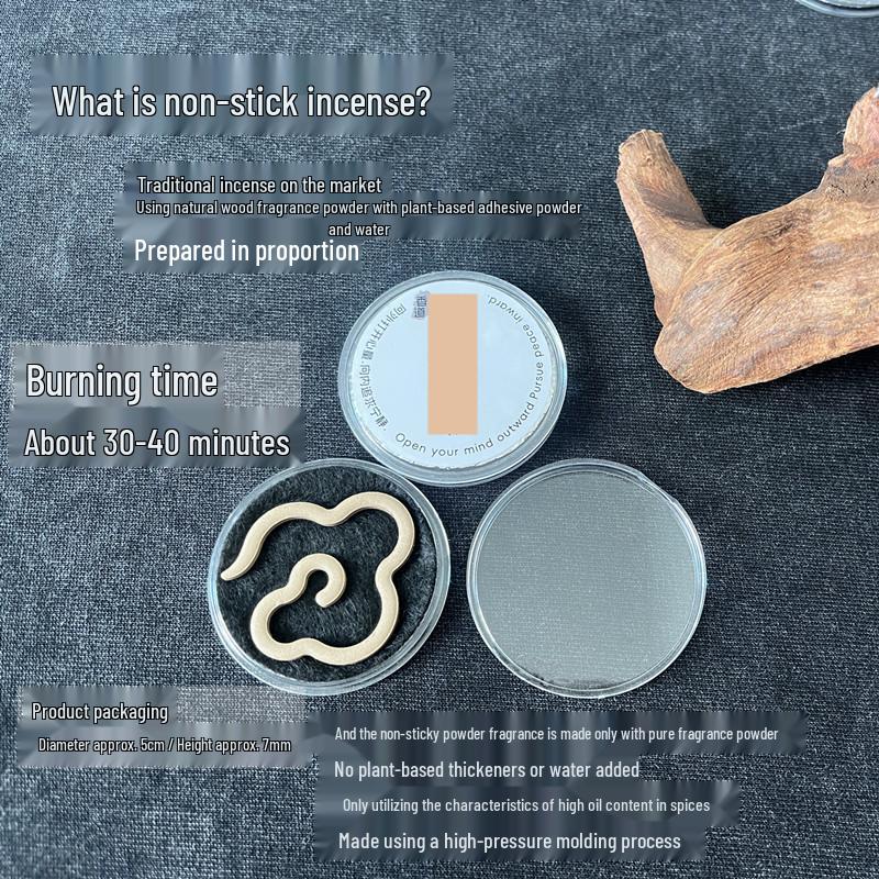 

Благоприятные Облака Антипригарные Листы для Благовоний: Аромат китайского и индийского сандала для чайной и гостиной Sandalwood and Coconut-5 pieces