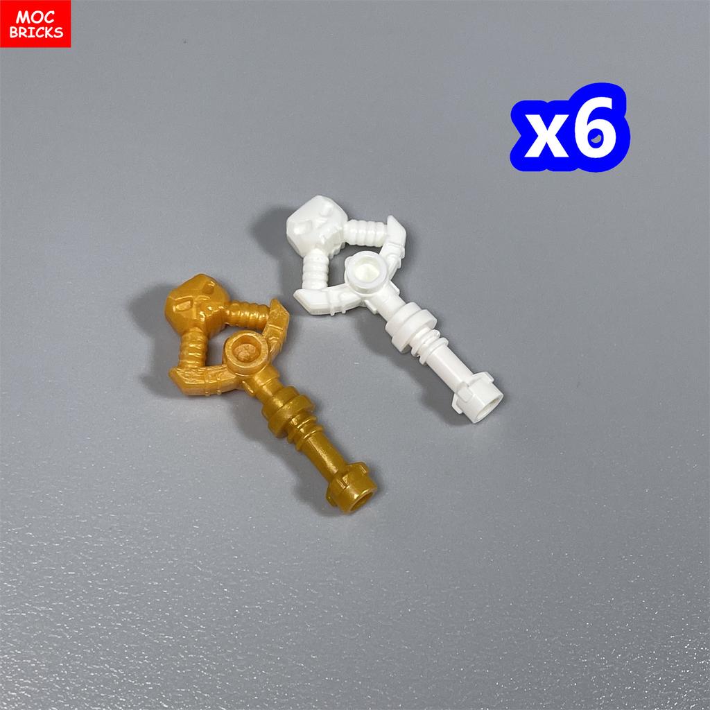 Non-Toxic Moc Bricks Skeleton Dragon Hilt Sword 4Cm Axe Lightning Action Figure Building Blocks Assemble Particles Children'S Toys