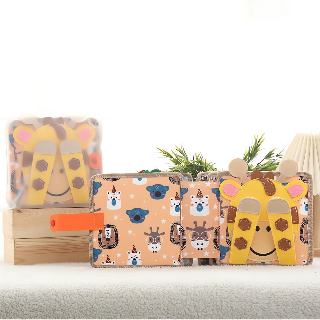 Montessori Spielzeug Beschäftigungsbuch Kinder Formenspielzeug Feine Säuglinge Frühe Farbkognitive Lernspielzeuge Grundlegende Lebenskompetenzen Spielzeug