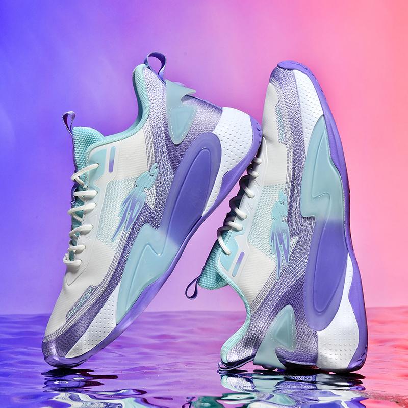 Pánské basketbalové boty Prodyšné odpružení Protiskluzové Odolné Běžecké boty Gymnastický trénink Atletické basketbalové tenisky pro ženy