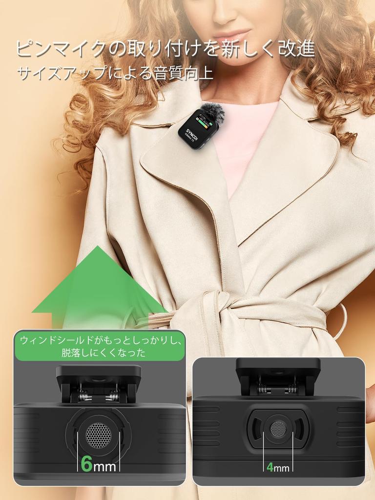 Wireless SYNCO Noise Approximately 24 Hours of Volume for YouTube Video Live and Online Compatible with DSLR Android Action and Microphone, G2(A2)