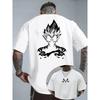 Hot Sale Bandai Dragon Ball Z Majin Vegeta Minimalist Print T-shirt Unisex Harajuku Oversized T-shirt Casual Loose Short Sleeve Crew Neck Summer Tops