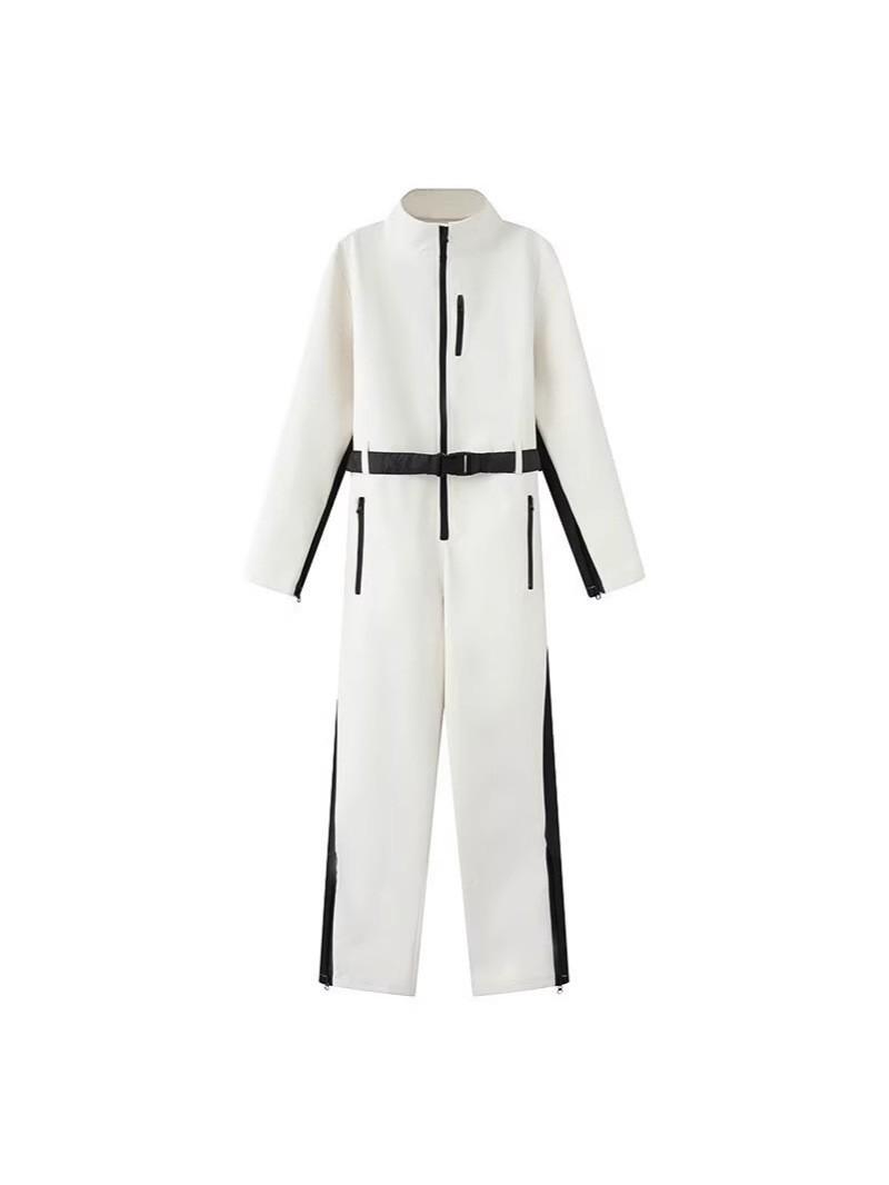 

Ski Series Fashionable Waist-Cinching Jumpsuit Cotton Jacket Extra Small белый