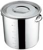UK 18-8 Kochtopf mit Messmarkierungen, 24 cm, mit Griff