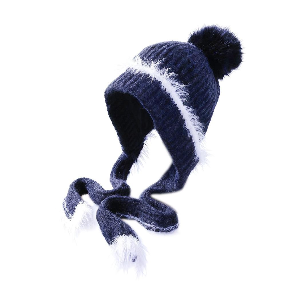 Fashion Warm Knitted Hat Windproof Ear Protection Winter Hat Cold Resistant Beanie Cap Autumn Winter
