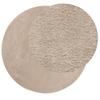 HUARTE Rug Short Pile Soft and Washable Beige Ø 160 Cm