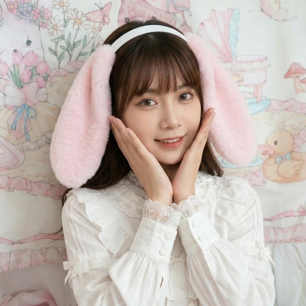 Lop-eared Easter Rabbit Hair Hoop Soft Plush Headwear Lovely Hair Accessories  Events